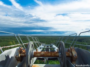Seinäjoen Jouppiskan hiihtohissin yläasemalta avautuva näköala kameran Maisema -ohjelmalla kuvattuna.