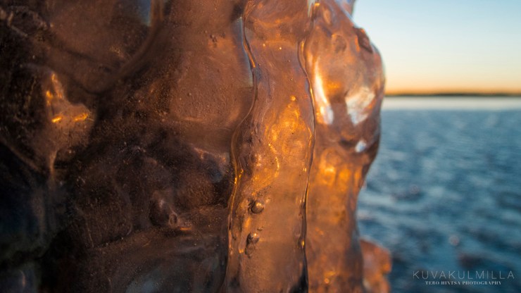 Jäätynyt auringonlasku Seinäjoki Kyrkösjärvi Tero Hintsa