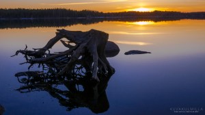 Auringonlasku Seinäjoen Kyrkösjärvellä Tero Hintsa