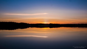 Auringonlasku Seinäjoen Kyrkösjärvellä Tero Hintsa